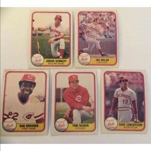 TOM SEAVER PLUS 4 MLB fleer 1981 Cincinatti Reds